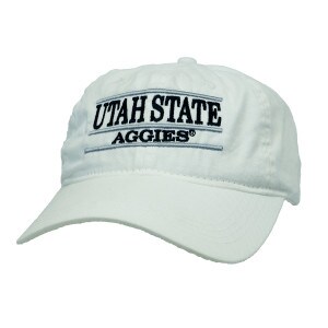 Utah State Aggies Silver White Navy Cap Hat